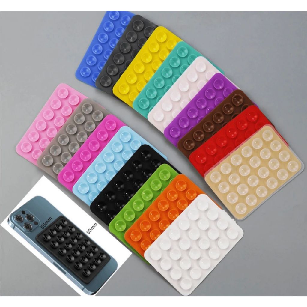 Ventosas De silicone , Minimalistas Pretas , Caixa De Telefone Antiderrapante , Suporte Portátil E Móvel