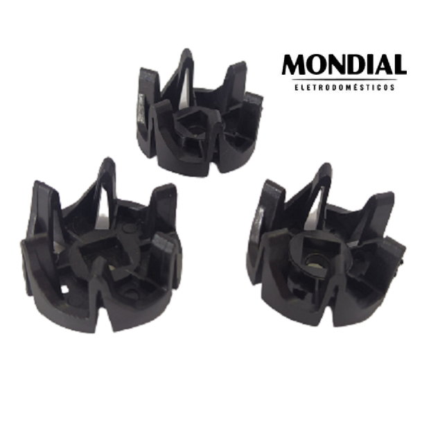 Kit 3 Arrastes Eletronic L74 - ORIGINAL - Mondial vermelho Liquidificador L-74 arrastador