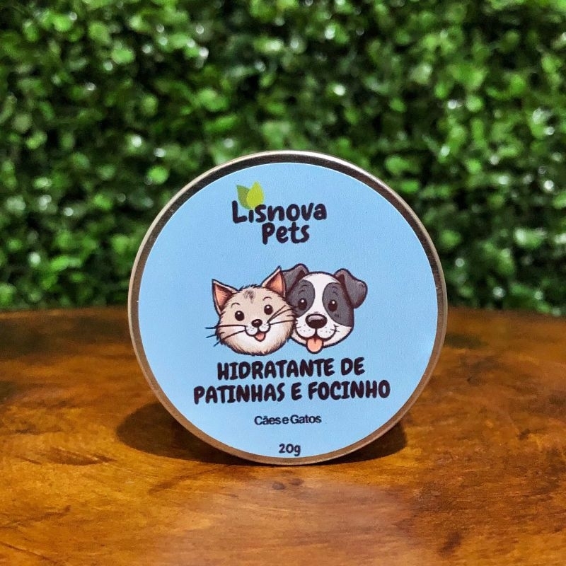 Hidratante para Focinho e Patinhas - 100% Natural e Vegano | 20g em Oferta na Shopee