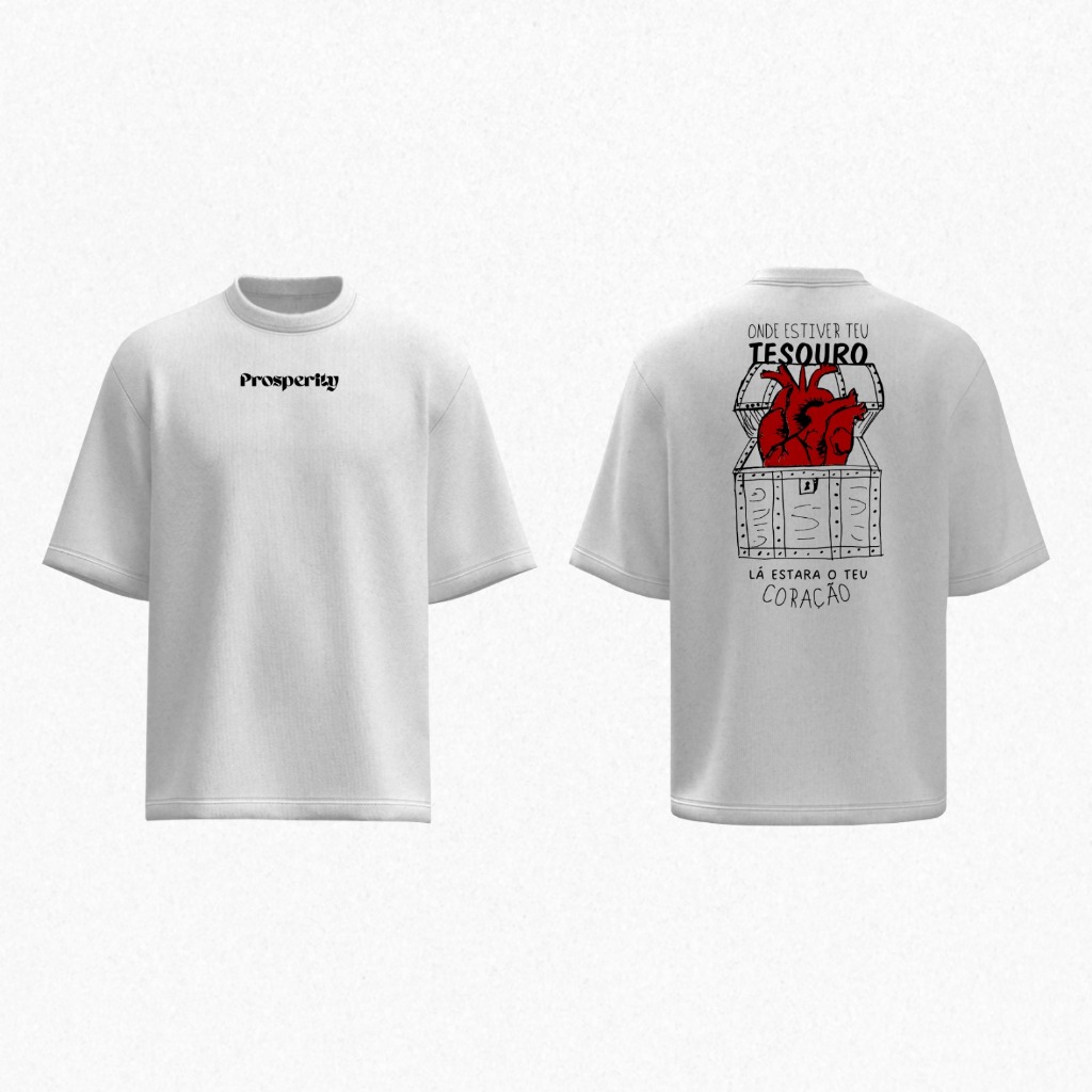 Camisa - Evangélica - Onde estiver o teu coração lá estará o teu coração