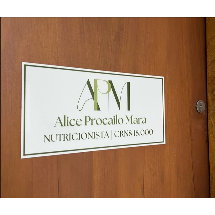 Placa Identificação Sinalização De Porta Personalizada 1un - Acrilico Alta qualidade