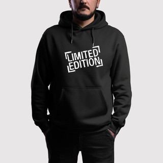 Moletom Unissex Moleton Canguru Blusas de Frio Casaco Fechado Estampado Limited Edition