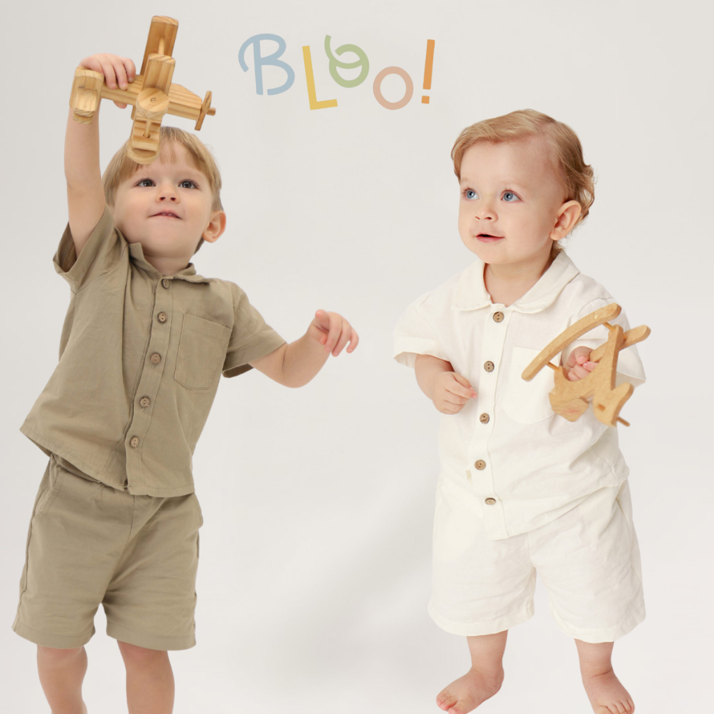 Kit 2 Peças Camisa E Bermuda Infantil Menino Mauricinho Blogueirinho Estiloso