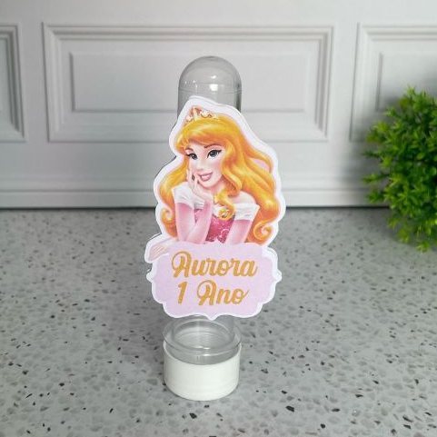 Tubetes 3D Bela Adormecida - Princesa Aurora-  Lembrancinhas Personalizada – Aniversário