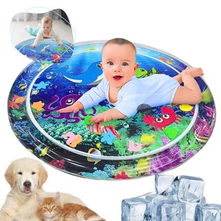 Tapete de Água Inflável Atividades Interativas Almofada Sensorial Brinquedo Infantil Bebê…
