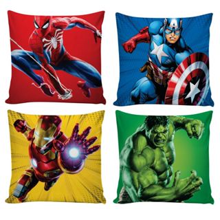Kit 4 capas de  Almofadas de Super-Heróis Super Conforto decorativas para sala quarto em Oferta na Shopee