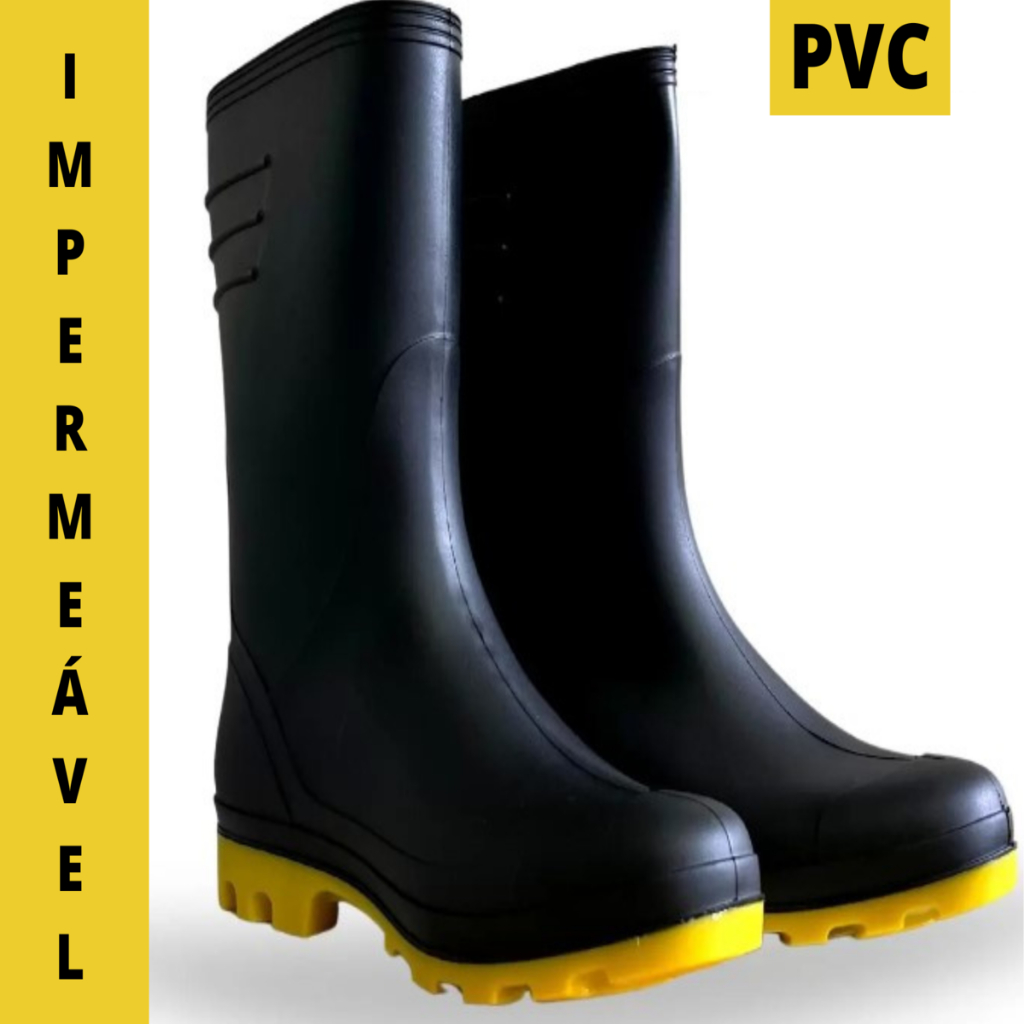 Bota PVC Borracha Chuva Vonder Grendene Motociclista Moto Impermeável Forrado Motoboy