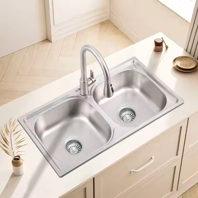 Cuba Dupla Pia Cozinha Gourmet 68x39cm Completa Com Acessórios Aço Inox Prata Brinovar · foto 2