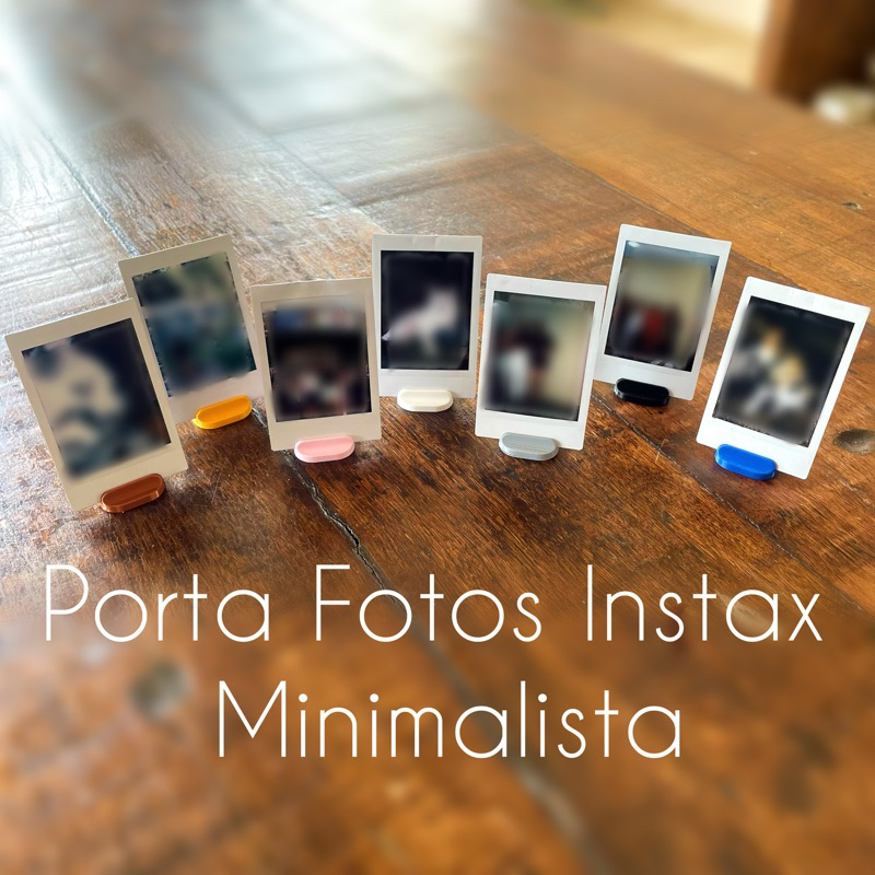 kit porta foto instax mini polaroid minimalista