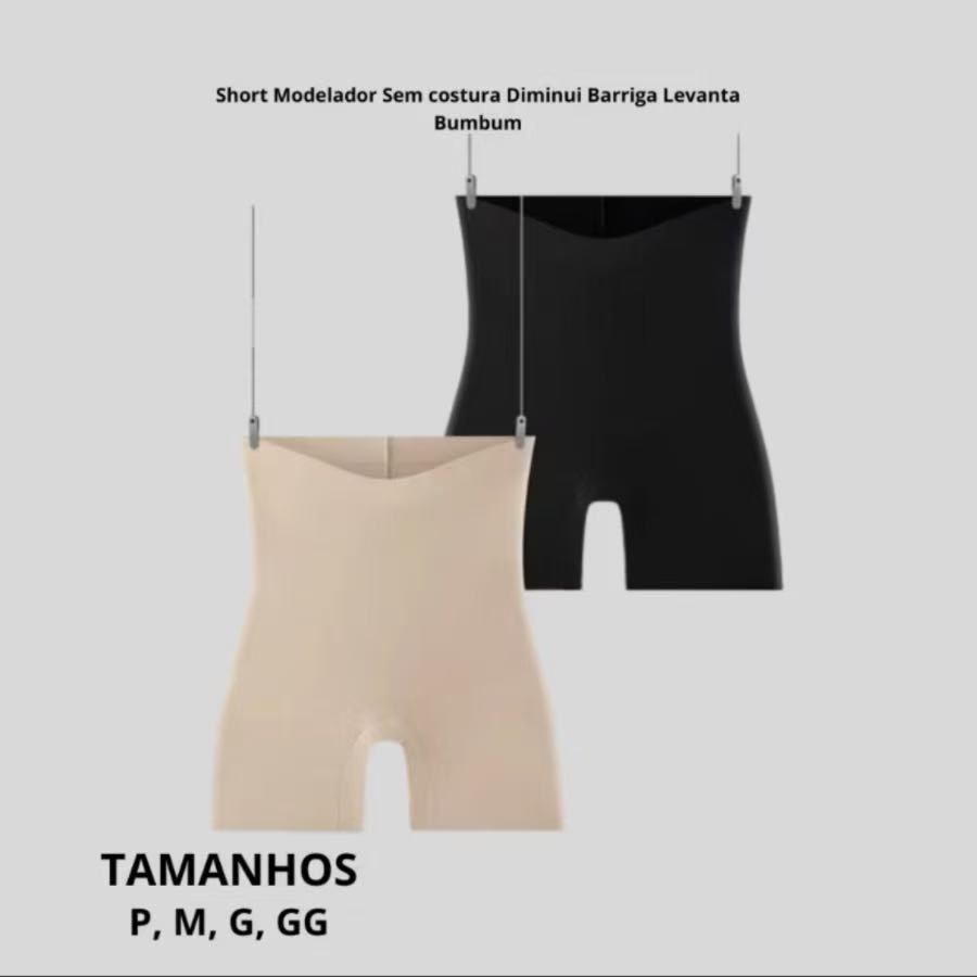 Short Segunda Pele Sem Costura em Oferta na Shopee