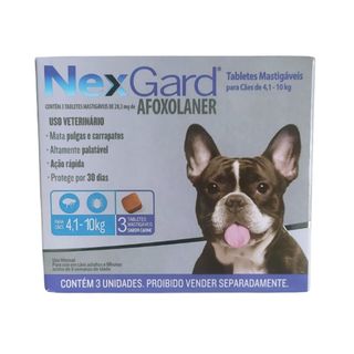 Antipulgas E Carrapatos Nexgard 4 A 10kg Com 1 Comp Nex Gard em Oferta na Shopee
