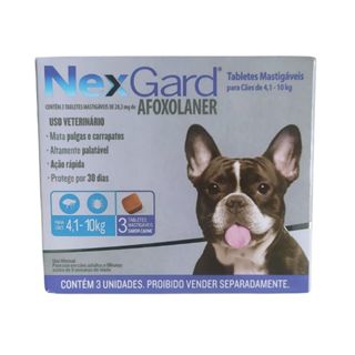 Nexgard Antipulgas E Carrapatos 4 A 10kg Com 3 Comp Nex Gard em Oferta na Shopee