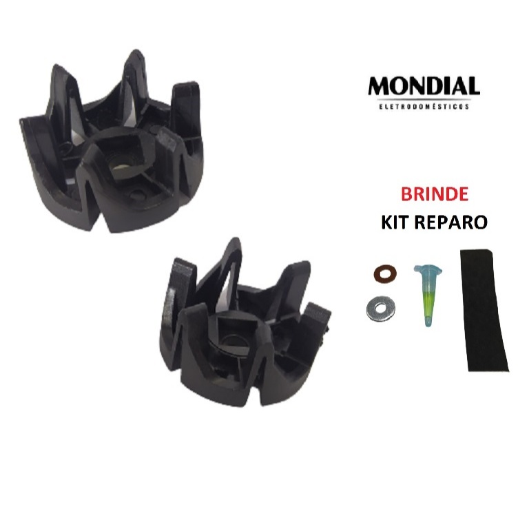 Kit 2 Arraste-s L99 ORIGINAL Mondial Vermelho Liquidificador Arrastador L-99