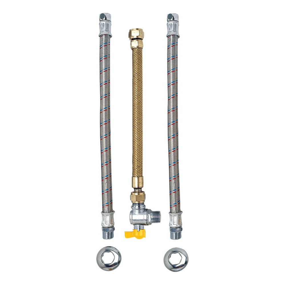 Kit Instalação Mangueira 40cm Aquecedor Gás Lorenzetti