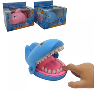 Tubarão Brinquedo Jogo Desafio Croc Croc Morde Dedos Crocodilo Jacaré Educativo Sensorial em Oferta na Shopee