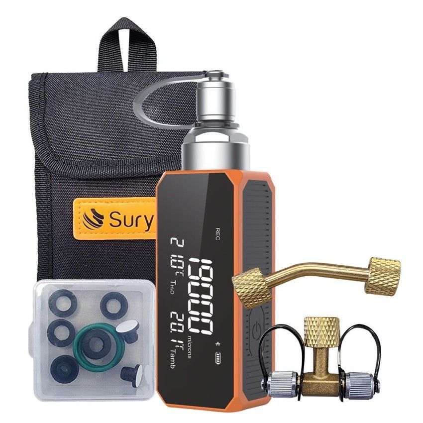 Vacuômetro Digital Smart Adaptadores 1/4 E Bluetooth Suryha