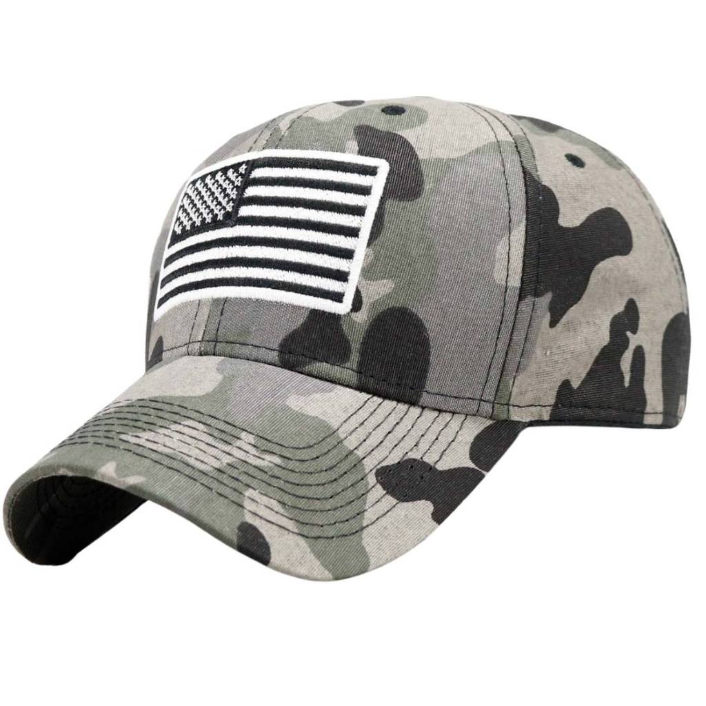 Boné Militar Americano Sniper Bandeira EUA USA Tático Operacional Cap Aba Curva Camuflado Camo