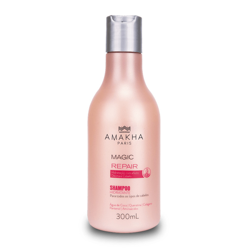 Shampoo Cabelos Ressecados Magic Repair 300ml | Amakha Paris em Oferta na Shopee