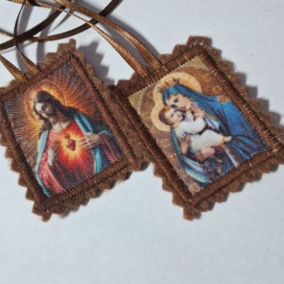 Escapulario em Tecido Nossa Senhora Do Carmo