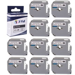 Kit 10 Fita Transparente Para Rotulador Compatível M-k131 MK131 12mmX8m X-FULL PT-M95 em Oferta na Shopee