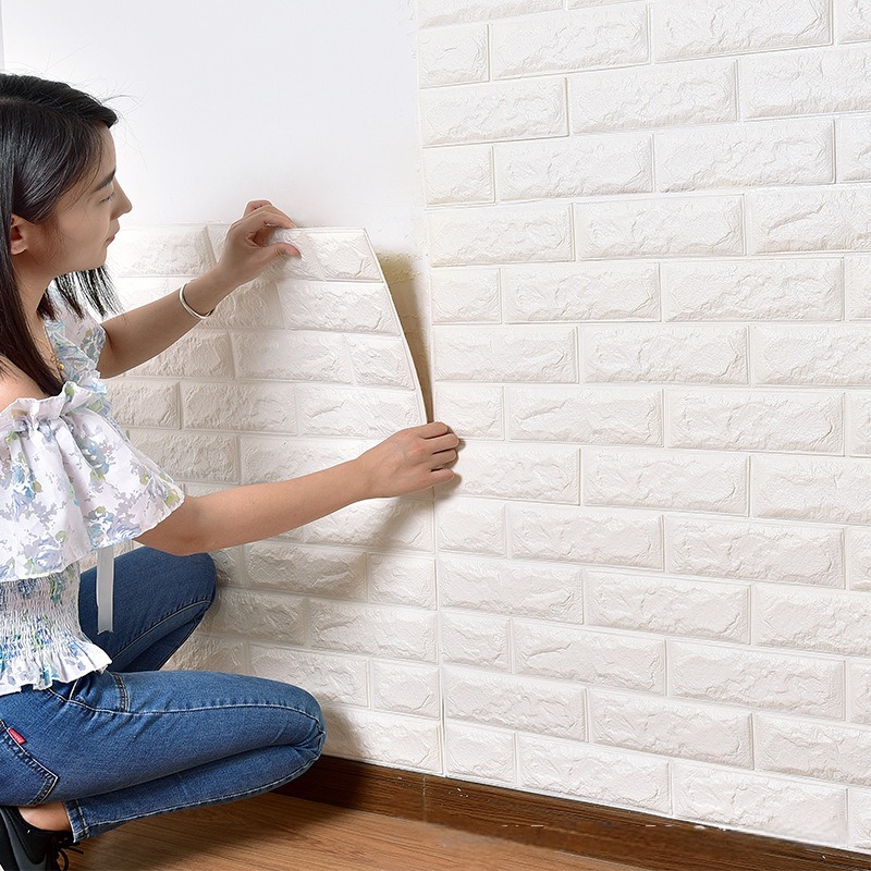 Kit 10 Placas 3D Autocolante Tijolinho 70x77 Decoração Parede - Envio imediato em Oferta na Shopee