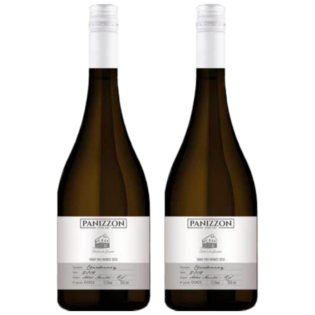 Kit 02 Unidades Panizzon Chardonnay 750ml - Food & Beverages