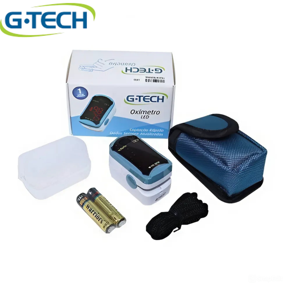 Oxímetro Dedo G tech Digital Original Profissional Medidor Saturação Oxigênio Multimarcas — imagem 2 de 2