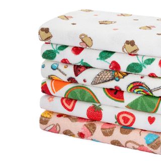 Kit c/5 panos de prato de microfibra 45x65 65g - Cores Sortidas em Oferta na Shopee