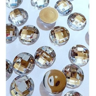 Chaton Redondo Colagem Prata Brilhante 20mm em Oferta na Shopee