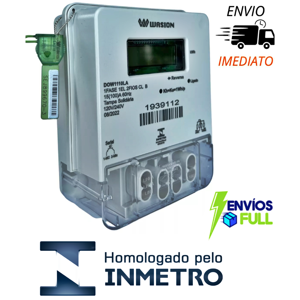 Medidor De Energia Elétrica Contador de Energia 110/220v 100a Pronta Entrega