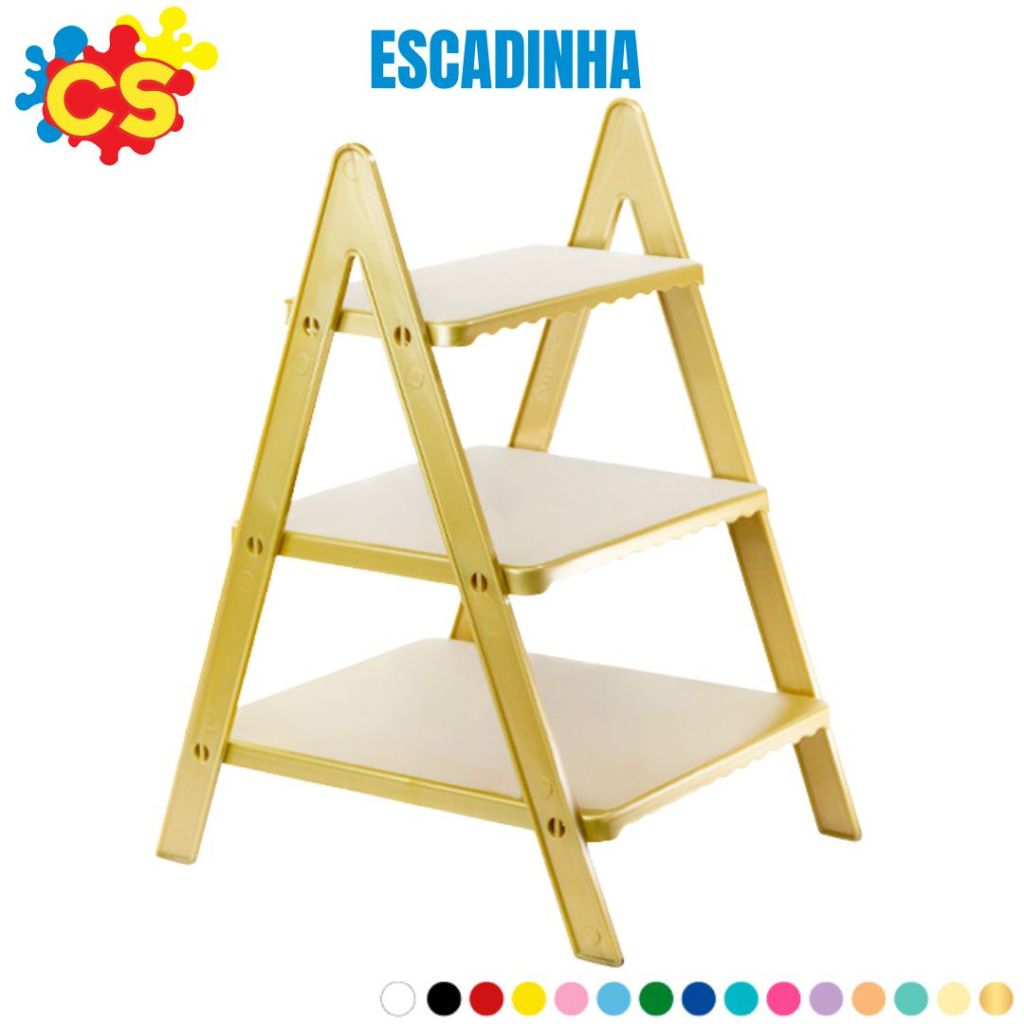 Escadinha Porta Doces - Várias Cores em Oferta na Shopee