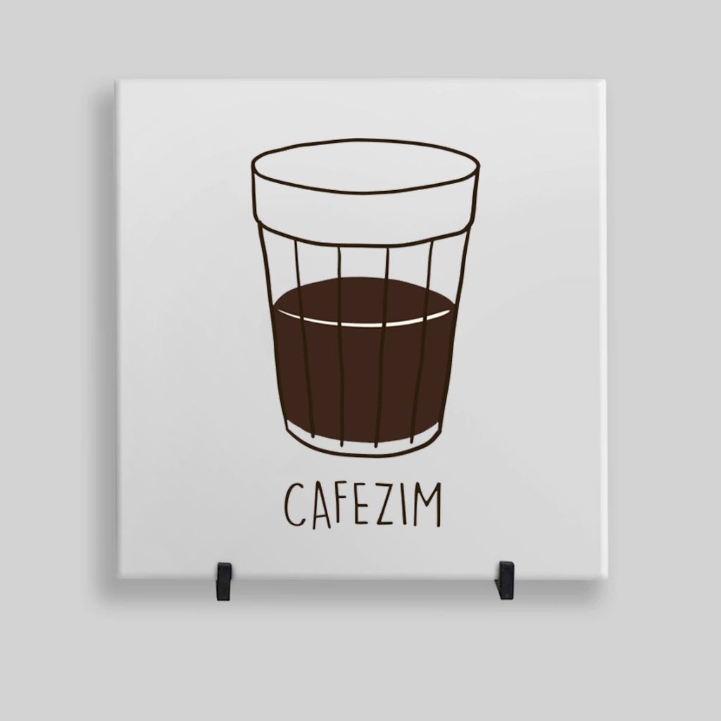 Azulejo Decorativo - Cafezim / Café / Mineiro em Oferta na Shopee