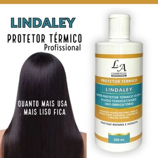 Defrizante Protetor Térmico Profissional Lindaley 18 em 1 Liso perfeito Uso obrigatorio 300g