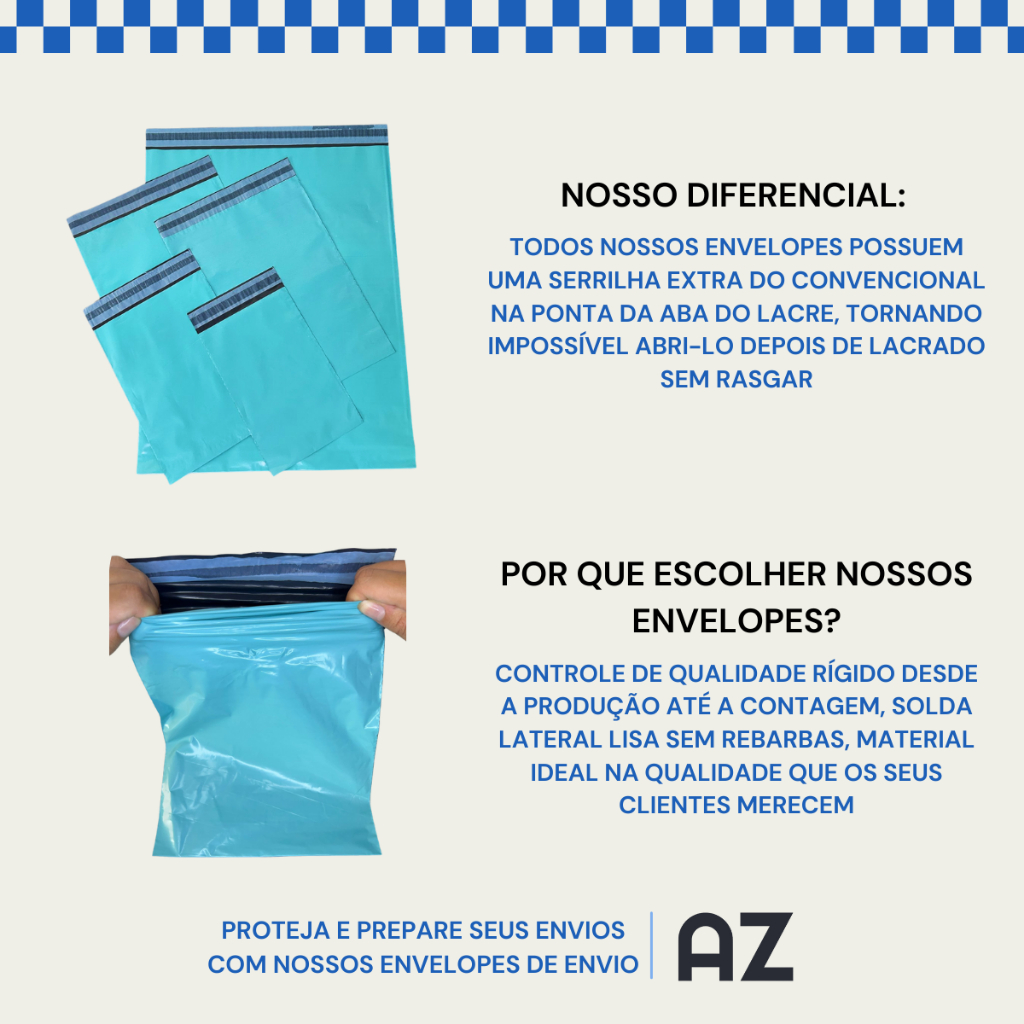 Detalhes do Kit 500 Envelopes Segurança Verde Tiffany Embalagem De Envio 12x18 15x20 19x25 20x30 26x36 32x40 40x50