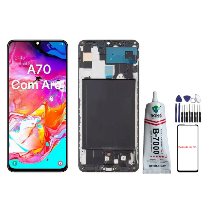 Frontal Tela Display Lcd Touch Compatível Galaxy A70 A705 Incell / Oled Com Aro em Oferta na Shopee