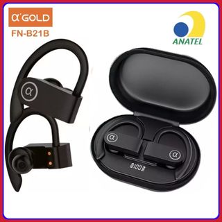 Fone De Ouvido Sport Orelhas Penduradas fone Esportes Bluetooth 5.3 IPX5 original A’GOLD FN-B21B