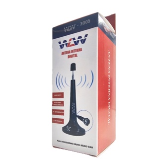 Antena Digital Televisao Hdtv Interna Fio 5 metro  4k 2k full hd em Oferta na Shopee