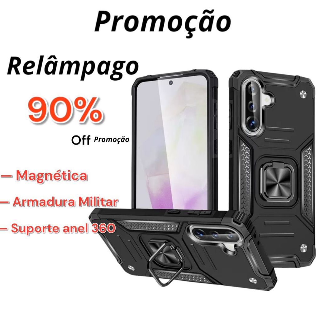 Capinha Para Samsung Galaxy A36 5g -- Capa Case Armadura Militar Anti Impacto Suporte Anel 360