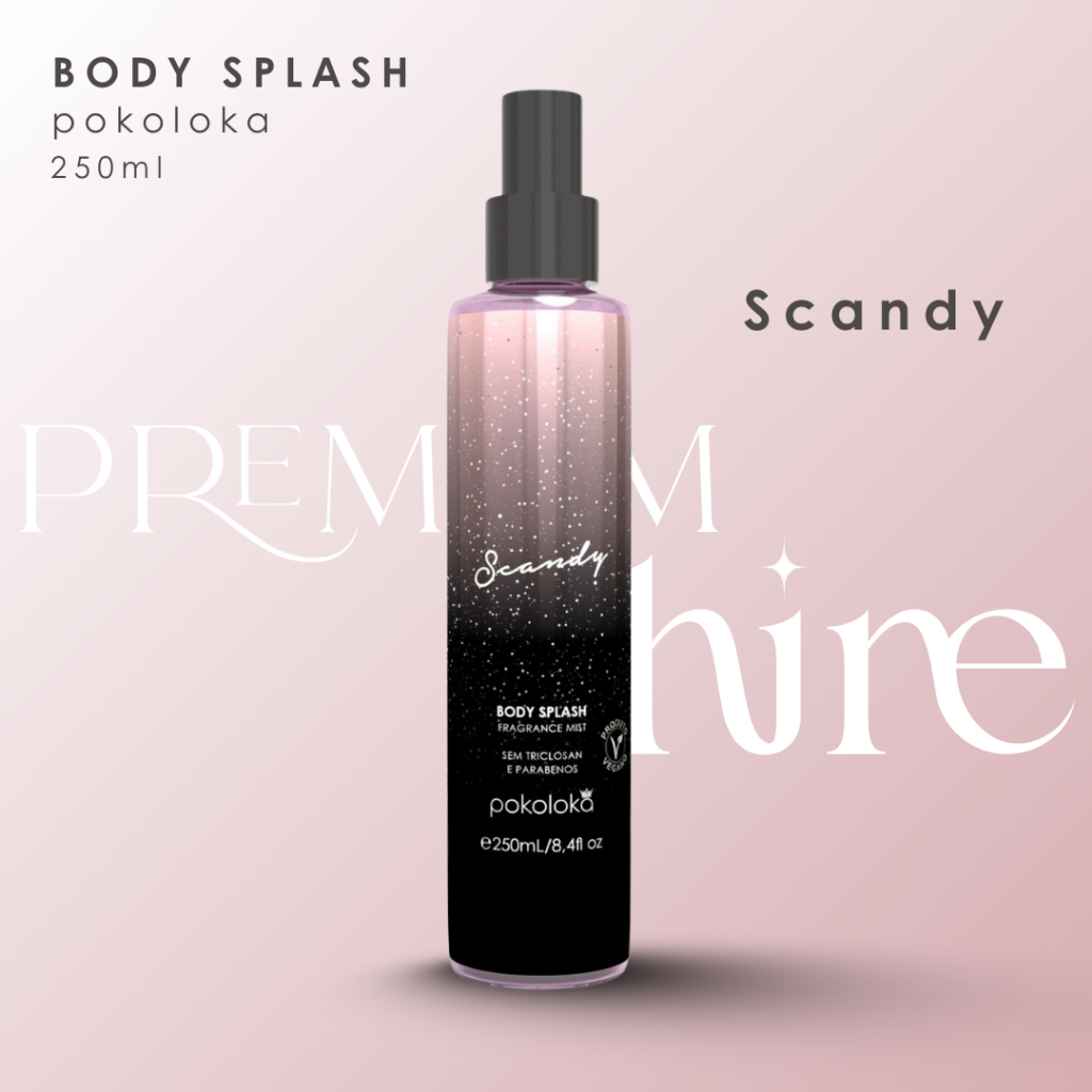Body Splash Scandy Desodorante Corporal Pokoloka 250ml