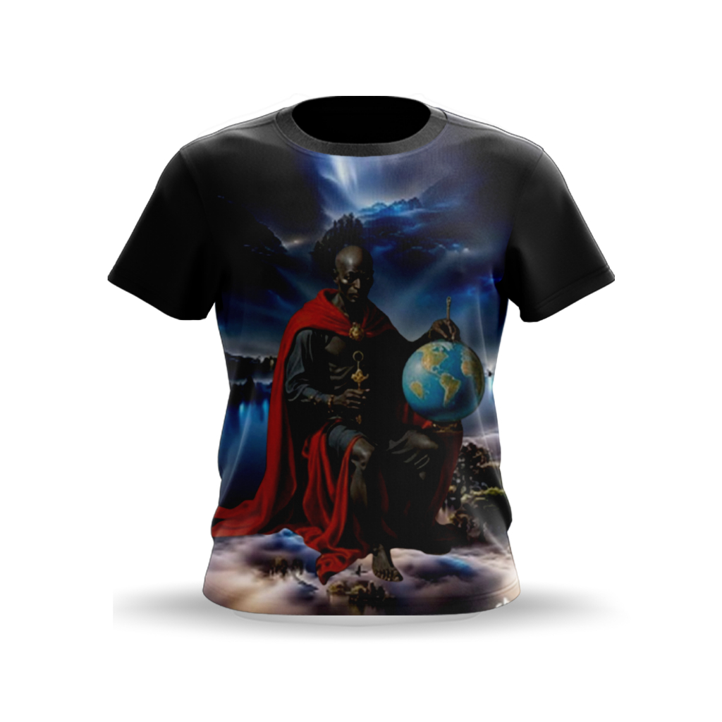 Camiseta Exu Gira Mundo - Umbanda e Candomblé - Tecido Dryfit - Sublimada cod.747
