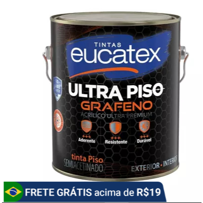 Tinta Piso 3,6 Litros Galão ou 900ml de Tinta Calçadas, Telhados , Quadras Todas as cores - EUCATEX