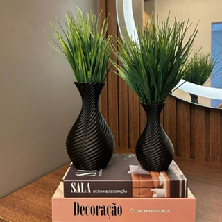 Kit 2 Vasos Espiral/ Vaso Flores Moderno/ Vaso decorativo/ Vaso twist/ Decoração rack/ Dec...