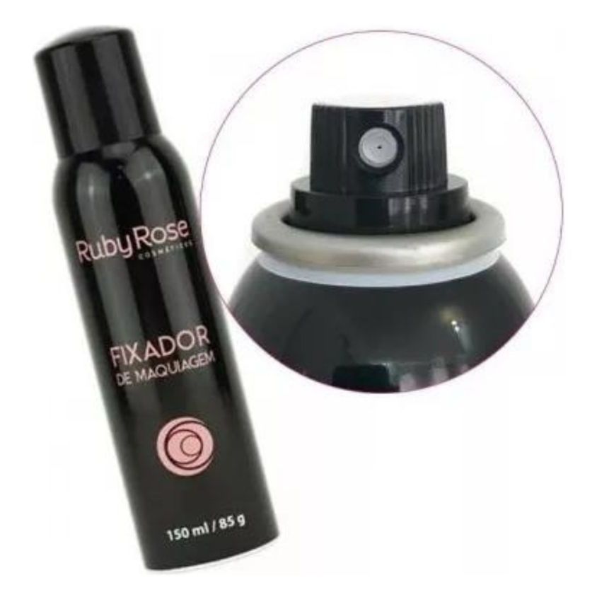 Fixador De Maquiagem spray Aerosol Ruby Rose 150ml Tom Do Primer Água