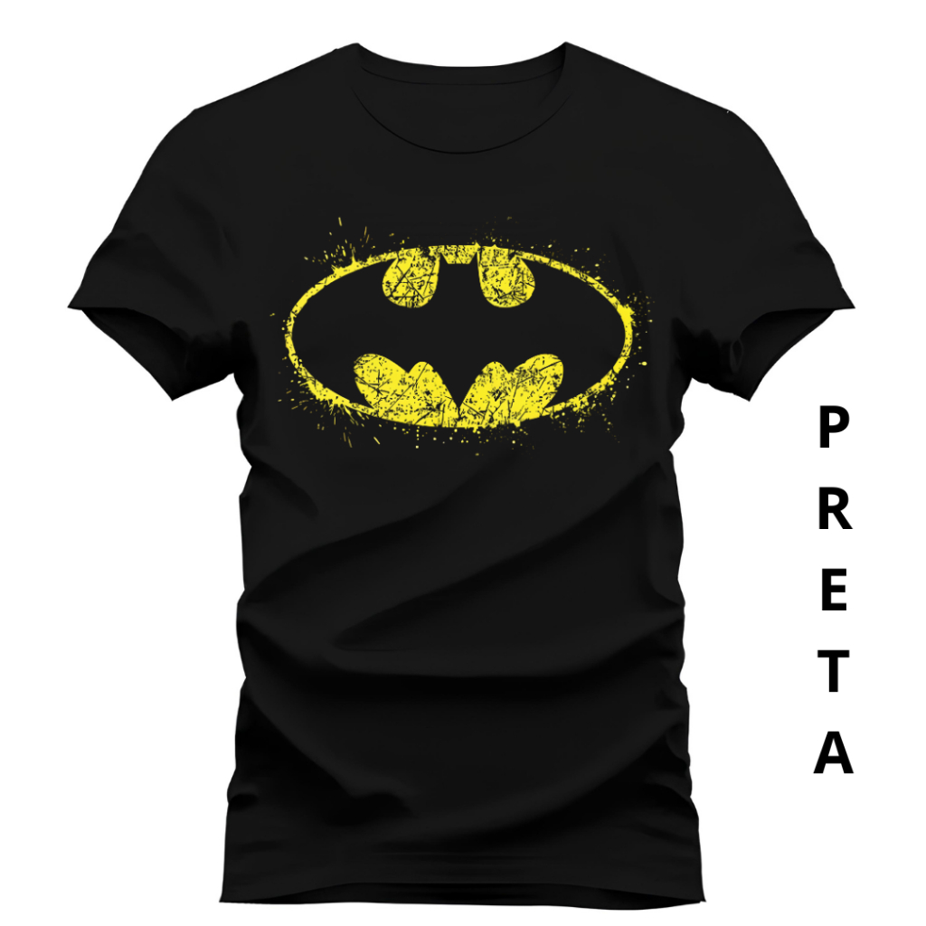 Camiseta Unissex Batman Morcego Camisa De Envio Imediato Blusa 100% Algodão