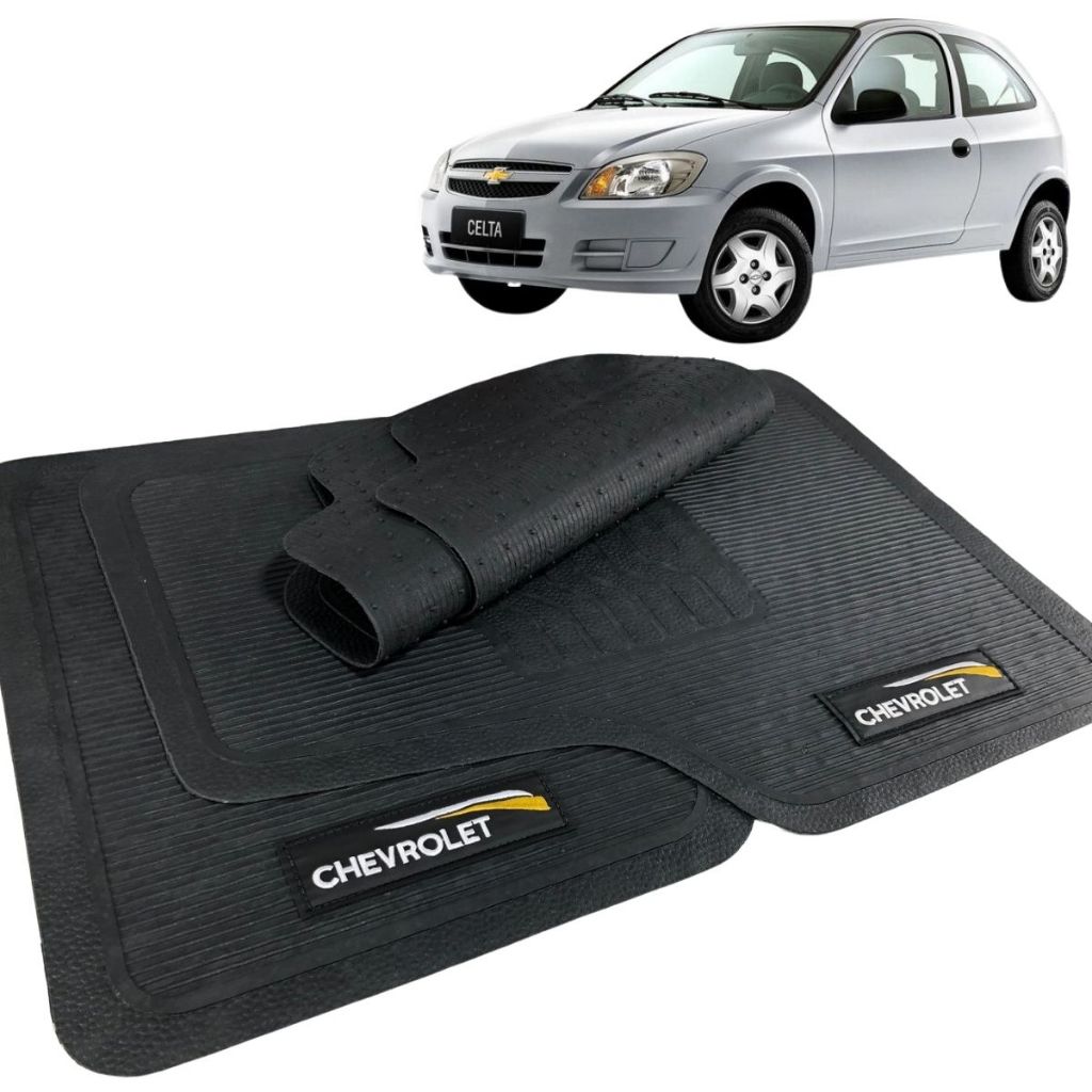 Tapete Para Carro Celta 2010 2011 2012 2013 2014  Borracha com Logo em Oferta na Shopee