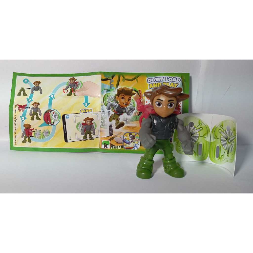 Kinder Ovo Coleção Mundo Dino:  Caçador Dino Aventureiro