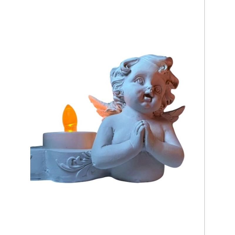 Suporte de Vela Anjo – Resina
