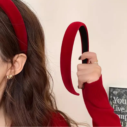 Tiara Faixa de cabelo Elegante francesa com Borda Larga em Oferta na Shopee