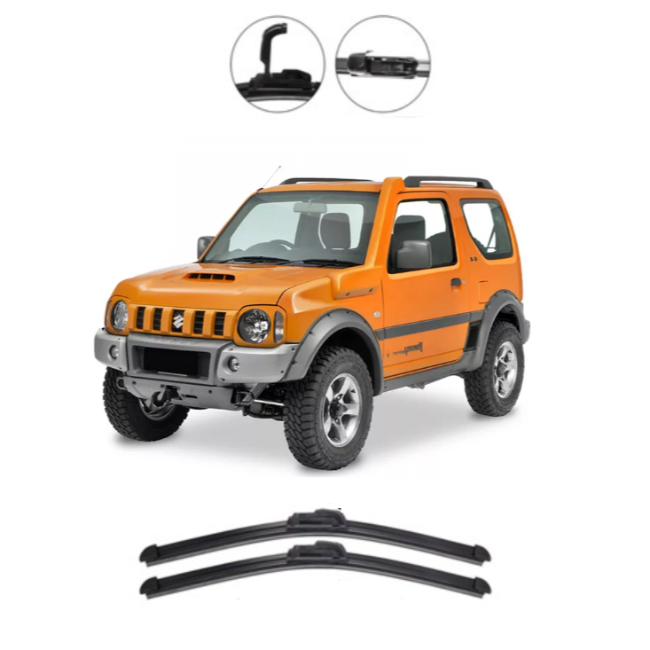 Par Palhetas Limpador De Parabrisa Dianteiro Para Suzuki Jimny 1998 até 2009