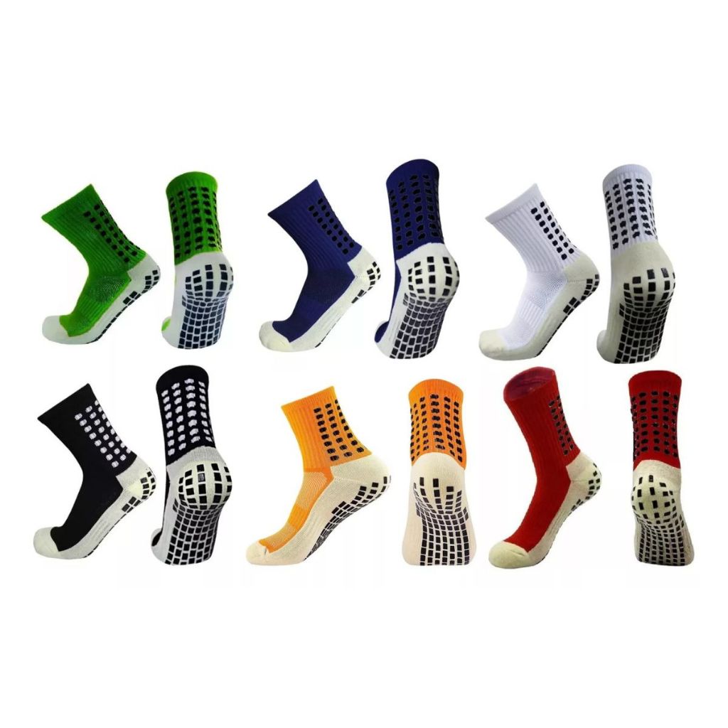 Meia Um Par Esportiva Antiderrapante Tipo Pro Soccer Trusox
